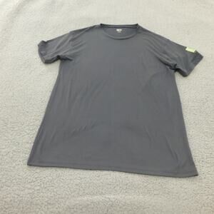 Spyder Shirt Mens XL Gray Short Sleeve Performance Workout Wicking Stretch